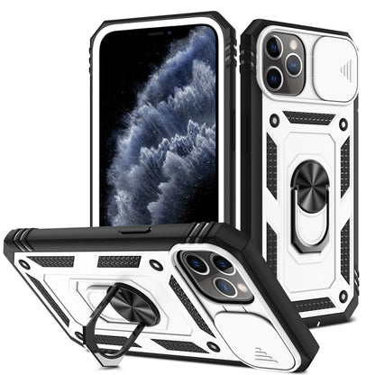 Sliding Camera Cover Design TPU + PC Protective Case with 360 Degree Rotating Holder & Card Slot, For iPhone 12 mini, For iPhone 12 / 12 Pro, For iPhone 12 Pro Max, For iPhone 11, For iPhone 11 Pro, For iPhone 11 Pro Max