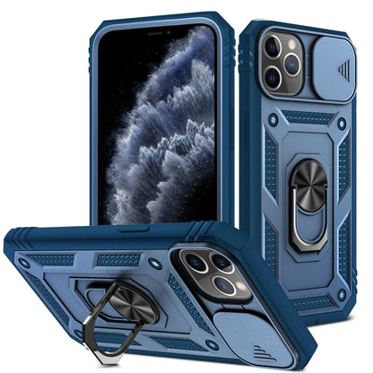 Sliding Camera Cover Design TPU + PC Protective Case with 360 Degree Rotating Holder & Card Slot, For iPhone 12 mini, For iPhone 12 / 12 Pro, For iPhone 12 Pro Max, For iPhone 11, For iPhone 11 Pro, For iPhone 11 Pro Max