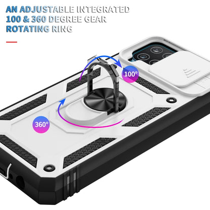 Sliding Camera Cover Design TPU + PC Protective Case with 360 Degree Rotating Holder & Card Slot, For Samsung Galaxy A12, For Samsung Galaxy A32 5G, For Samsung Galaxy A52, For Samsung Galaxy S20 FE, For Samsung Galaxy S21 5G, For Samsung Galaxy S21+ 5...