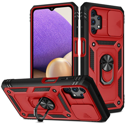 Sliding Camera Cover Design TPU + PC Protective Case with 360 Degree Rotating Holder & Card Slot, For Samsung Galaxy A12, For Samsung Galaxy A32 5G, For Samsung Galaxy A52, For Samsung Galaxy S20 FE, For Samsung Galaxy S21 5G, For Samsung Galaxy S21+ 5...