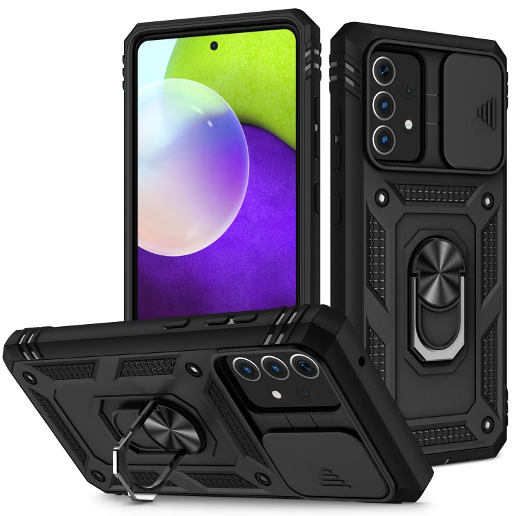 Sliding Camera Cover Design TPU + PC Protective Case with 360 Degree Rotating Holder & Card Slot, For Samsung Galaxy A12, For Samsung Galaxy A32 5G, For Samsung Galaxy A52, For Samsung Galaxy S20 FE, For Samsung Galaxy S21 5G, For Samsung Galaxy S21+ 5...