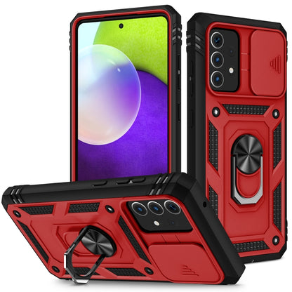 Sliding Camera Cover Design TPU + PC Protective Case with 360 Degree Rotating Holder & Card Slot, For Samsung Galaxy A12, For Samsung Galaxy A32 5G, For Samsung Galaxy A52, For Samsung Galaxy S20 FE, For Samsung Galaxy S21 5G, For Samsung Galaxy S21+ 5...