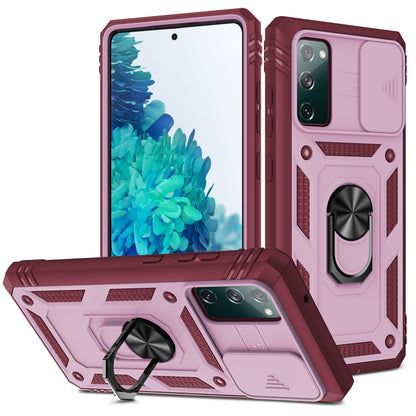 Sliding Camera Cover Design TPU + PC Protective Case with 360 Degree Rotating Holder & Card Slot, For Samsung Galaxy A12, For Samsung Galaxy A32 5G, For Samsung Galaxy A52, For Samsung Galaxy S20 FE, For Samsung Galaxy S21 5G, For Samsung Galaxy S21+ 5...