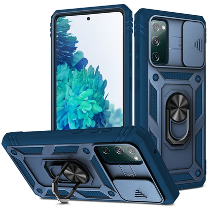 Sliding Camera Cover Design TPU + PC Protective Case with 360 Degree Rotating Holder & Card Slot, For Samsung Galaxy A12, For Samsung Galaxy A32 5G, For Samsung Galaxy A52, For Samsung Galaxy S20 FE, For Samsung Galaxy S21 5G, For Samsung Galaxy S21+ 5...