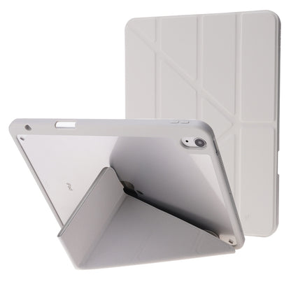 Deformation Transparent Acrylic Horizontal Flip PU Leather Case with Multi-folding Holder & Sleep / Wake-up Function & Pen Slot, For iPad Pro 11.0 2021 / 2020 / 2018, For iPad Air 2022 / 2020 10.9, For iPad 9.7 2017 / 2018 / Pro 9.7                    ...