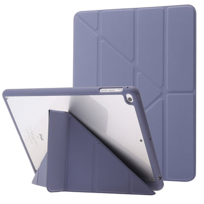 Deformation Transparent Acrylic Horizontal Flip PU Leather Case with Multi-folding Holder & Sleep / Wake-up Function & Pen Slot, For iPad Pro 11.0 2021 / 2020 / 2018, For iPad Air 2022 / 2020 10.9, For iPad 9.7 2017 / 2018 / Pro 9.7                    ...