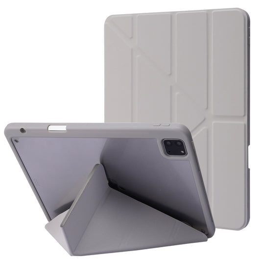 Deformation Transparent Acrylic Horizontal Flip PU Leather Case with Multi-folding Holder & Sleep / Wake-up Function & Pen Slot, For iPad Pro 11.0 2021 / 2020 / 2018, For iPad Air 2022 / 2020 10.9, For iPad 9.7 2017 / 2018 / Pro 9.7                    ...