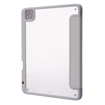 Deformation Transparent Acrylic Horizontal Flip PU Leather Case with Multi-folding Holder & Sleep / Wake-up Function & Pen Slot, For iPad Pro 11.0 2021 / 2020 / 2018, For iPad Air 2022 / 2020 10.9, For iPad 9.7 2017 / 2018 / Pro 9.7                    ...