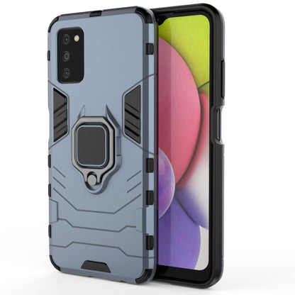 PC + TPU Shockproof Protective Case with Magnetic Ring Holder, For Samsung Galaxy A03s Indian Version
