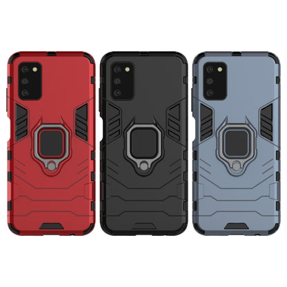 PC + TPU Shockproof Protective Case with Magnetic Ring Holder, For Samsung Galaxy A03s Indian Version