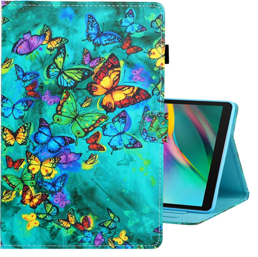 Colored Drawing Horizontal Flip PU Leather Case with Holder & Card Slot, For Galaxy Tab A 8.0 (2019) / T290, For Galaxy Tab A 10.1 (2019) / T510