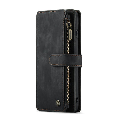 CaseMe-C30 PU + TPU Multifunctional Horizontal Flip Leather Case with Holder & Card Slot & Wallet & Zipper Pocket, For iPhone 8 Plus & 7 Plus & 6 Plus, For iPhone SE 2022 / SE 2020 / 8 / 7 / 6, For iPhone 11, For iPhone 11 Pro, For iPhone 11 Pro Max   ...