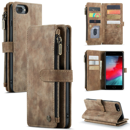 CaseMe-C30 PU + TPU Multifunctional Horizontal Flip Leather Case with Holder & Card Slot & Wallet & Zipper Pocket, For iPhone 8 Plus & 7 Plus & 6 Plus, For iPhone SE 2022 / SE 2020 / 8 / 7 / 6, For iPhone 11, For iPhone 11 Pro, For iPhone 11 Pro Max   ...
