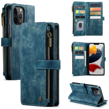 CaseMe-C30 PU + TPU Multifunctional Horizontal Flip Leather Case with Holder & Card Slot & Wallet & Zipper Pocket, For iPhone 8 Plus & 7 Plus & 6 Plus, For iPhone SE 2022 / SE 2020 / 8 / 7 / 6, For iPhone 11, For iPhone 11 Pro, For iPhone 11 Pro Max   ...