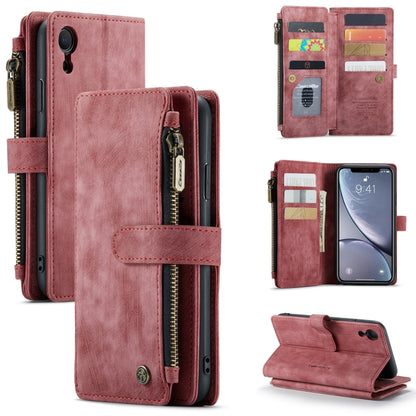 CaseMe-C30 PU + TPU Multifunctional Horizontal Flip Leather Case with Holder & Card Slot & Wallet & Zipper Pocket, For iPhone 8 Plus & 7 Plus & 6 Plus, For iPhone SE 2022 / SE 2020 / 8 / 7 / 6, For iPhone 11, For iPhone 11 Pro, For iPhone 11 Pro Max   ...