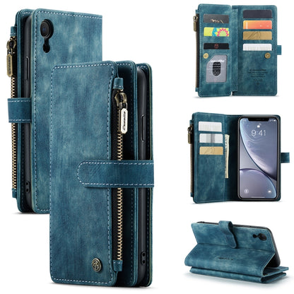 CaseMe-C30 PU + TPU Multifunctional Horizontal Flip Leather Case with Holder & Card Slot & Wallet & Zipper Pocket, For iPhone 8 Plus & 7 Plus & 6 Plus, For iPhone SE 2022 / SE 2020 / 8 / 7 / 6, For iPhone 11, For iPhone 11 Pro, For iPhone 11 Pro Max   ...