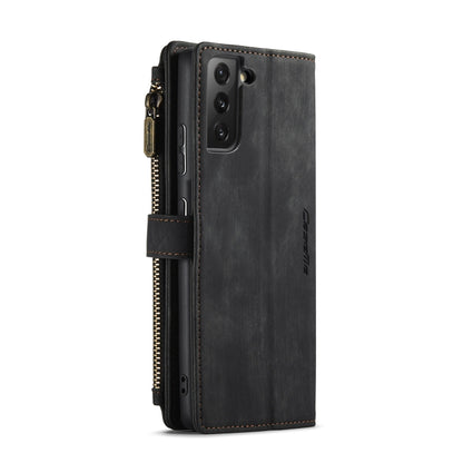 CaseMe-C30 PU + TPU Multifunctional Horizontal Flip Leather Case with Holder & Card Slot & Wallet & Zipper Pocket, For Samsung Galaxy S21+ 5G, For Samsung Galaxy S21 Ultra 5G, For Samsung Galaxy S21 FE