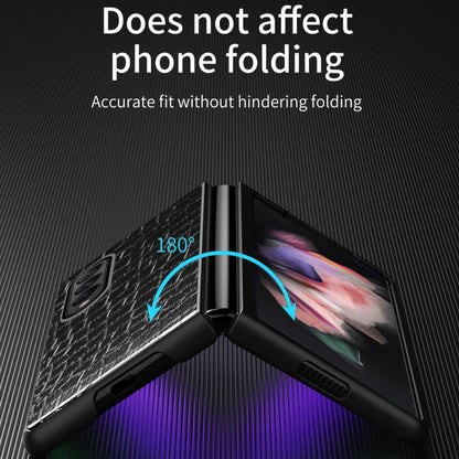 Crocodile Texture Leather Folding Protective Case, For Samsung Galaxy Z Fold3 5G, For Samsung Galaxy Z Fold2 5G