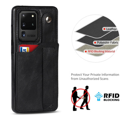 Crazy Horse Texture Shockproof TPU + PU Leather Case with Card Slot & Wrist Strap Holder, For Samsung Galaxy S20 Ultra, For Samsung Galaxy Note20, For Samsung Galaxy Note20 Ultra, For Samsung Galaxy A82 5G, For Samsung Galaxy A72 5G / 4G               ...