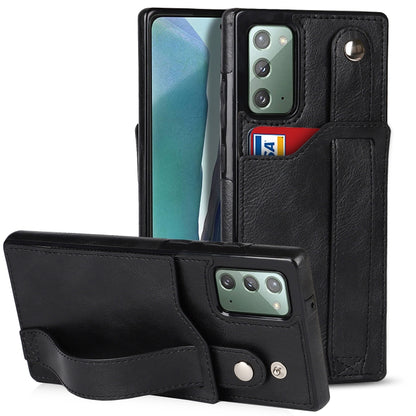 Crazy Horse Texture Shockproof TPU + PU Leather Case with Card Slot & Wrist Strap Holder, For Samsung Galaxy S20 Ultra, For Samsung Galaxy Note20, For Samsung Galaxy Note20 Ultra, For Samsung Galaxy A82 5G, For Samsung Galaxy A72 5G / 4G               ...