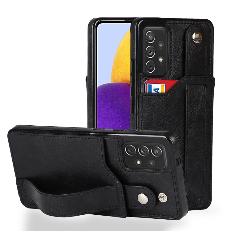 Crazy Horse Texture Shockproof TPU + PU Leather Case with Card Slot & Wrist Strap Holder, For Samsung Galaxy S20 Ultra, For Samsung Galaxy Note20, For Samsung Galaxy Note20 Ultra, For Samsung Galaxy A82 5G, For Samsung Galaxy A72 5G / 4G               ...