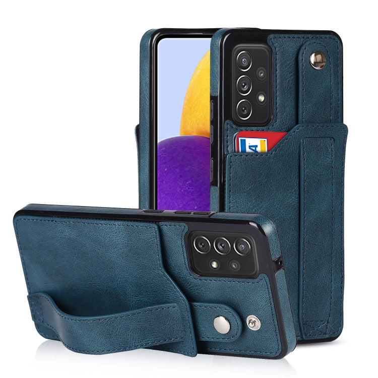 Crazy Horse Texture Shockproof TPU + PU Leather Case with Card Slot & Wrist Strap Holder, For Samsung Galaxy S20 Ultra, For Samsung Galaxy Note20, For Samsung Galaxy Note20 Ultra, For Samsung Galaxy A82 5G, For Samsung Galaxy A72 5G / 4G               ...