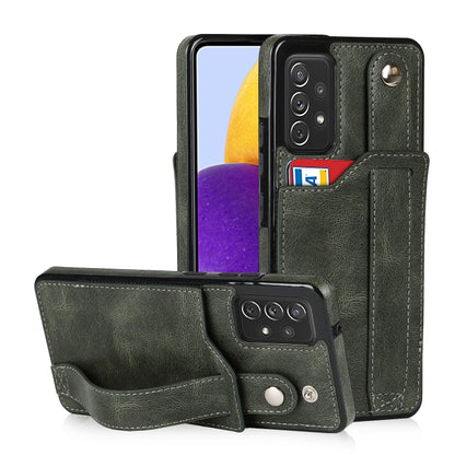 Crazy Horse Texture Shockproof TPU + PU Leather Case with Card Slot & Wrist Strap Holder, For Samsung Galaxy S20 Ultra, For Samsung Galaxy Note20, For Samsung Galaxy Note20 Ultra, For Samsung Galaxy A82 5G, For Samsung Galaxy A72 5G / 4G               ...