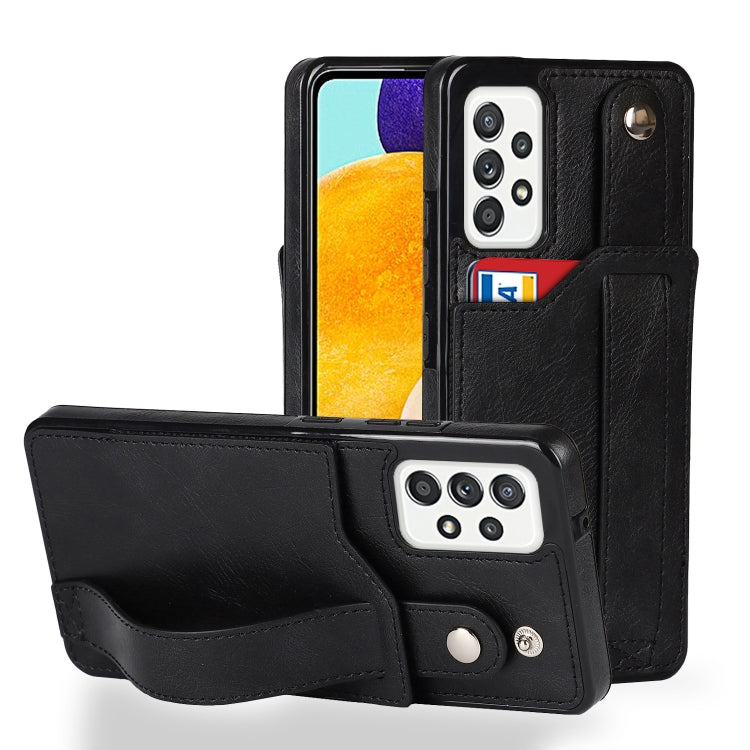 Crazy Horse Texture Shockproof TPU + PU Leather Case with Card Slot & Wrist Strap Holder, For Samsung Galaxy S20 Ultra, For Samsung Galaxy Note20, For Samsung Galaxy Note20 Ultra, For Samsung Galaxy A82 5G, For Samsung Galaxy A72 5G / 4G               ...