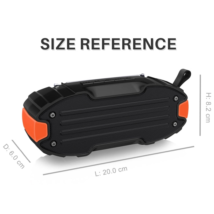 New Rixing NR-907FM TWS Outdoor Bluetooth Speaker Support Hands-free Call / FM with Handle & Antenna, NR-907FM (Orange), NR-907FM (Black), NR-907FM (Red), NR-907FM (Yellow), NR-906 (Blue)
