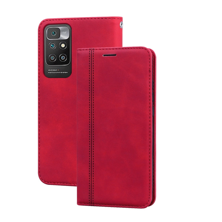 Frosted Business Magnetic Horizontal Flip PU Leather Case with Holder & Card Slot & Lanyard, For iPhone 13 mini, For iPhone 13, For iPhone 13 Pro, For iPhone 13 Pro Max, For Xiaomi Redmi 10
