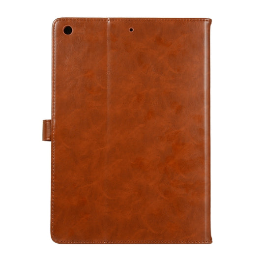 Crazy Horse Texture Horizontal Flip Leather Case with Buckle & Holder & Card Slots & Wallet & Photo Frame, For iPad 9.7 2018 / 2017, For iPad 10.2 2021 2020 2019 / 10.5
