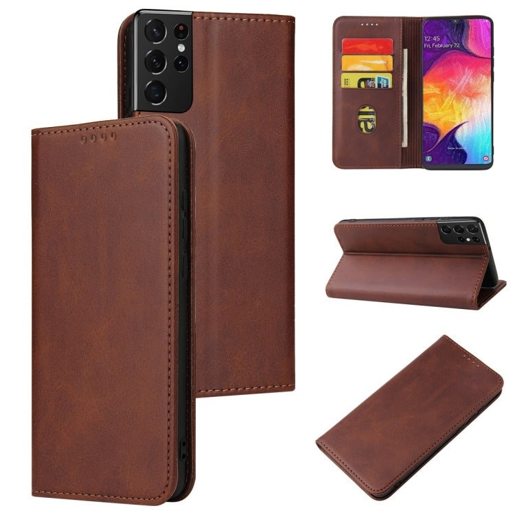 Calf Texture Magnetic Horizontal Flip Leather Case with Holder & Card Slots & Wallet, For Samsung Galaxy S21 5G, For Samsung Galaxy S21+ 5G, For Samsung Galaxy S21 Ultra 5G, For Samsung Galaxy S21 FE, For Samsung Galaxy S20, For Samsung Galaxy S20+    ...