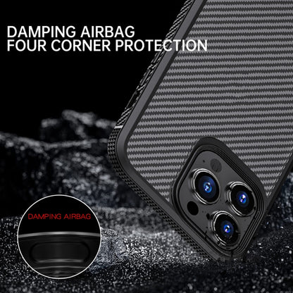 iPAKY MG Series Carbon Fiber TPU + PC Shockproof Case, For iPhone 13 mini, For iPhone 13, For iPhone 13 Pro, For iPhone 13 Pro Max