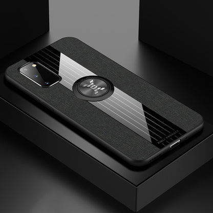 XINLI Stitching Cloth Textue Shockproof TPU Protective Case with Ring Holder, For Samsung Galaxy S20, For Samsung Galaxy S20 FE, For Samsung Galaxy S20+, For Samsung Galaxy S20 Ultra, For Samsung Galaxy S21 5G, For Samsung Galaxy S21 Ultra 5G          ...