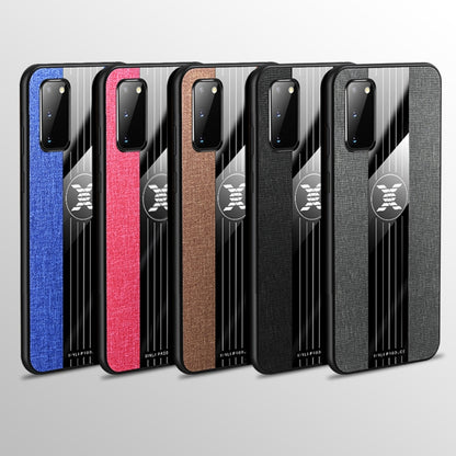 XINLI Stitching Cloth Textue Shockproof TPU Protective Case with Ring Holder, For Samsung Galaxy S20, For Samsung Galaxy S20 FE, For Samsung Galaxy S20+, For Samsung Galaxy S20 Ultra, For Samsung Galaxy S21 5G, For Samsung Galaxy S21 Ultra 5G          ...