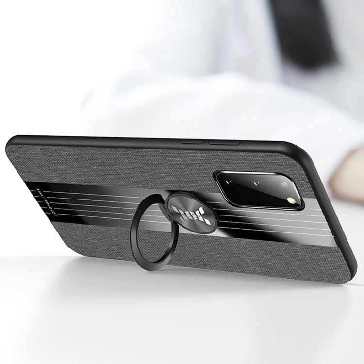 XINLI Stitching Cloth Textue Shockproof TPU Protective Case with Ring Holder, For Samsung Galaxy S20, For Samsung Galaxy S20 FE, For Samsung Galaxy S20+, For Samsung Galaxy S20 Ultra, For Samsung Galaxy S21 5G, For Samsung Galaxy S21 Ultra 5G          ...