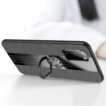 XINLI Stitching Cloth Textue Shockproof TPU Protective Case with Ring Holder, For Samsung Galaxy S20, For Samsung Galaxy S20 FE, For Samsung Galaxy S20+, For Samsung Galaxy S20 Ultra, For Samsung Galaxy S21 5G, For Samsung Galaxy S21 Ultra 5G          ...