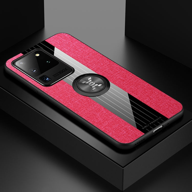 XINLI Stitching Cloth Textue Shockproof TPU Protective Case with Ring Holder, For Samsung Galaxy S20, For Samsung Galaxy S20 FE, For Samsung Galaxy S20+, For Samsung Galaxy S20 Ultra, For Samsung Galaxy S21 5G, For Samsung Galaxy S21 Ultra 5G          ...