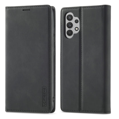 LC.IMEEKE Strong Magnetism Ultra-thin Horizontal Flip Matte TPU + PU Leather Case with Holder & Card Slots & Wallet, For Samsung Galaxy A32 5G