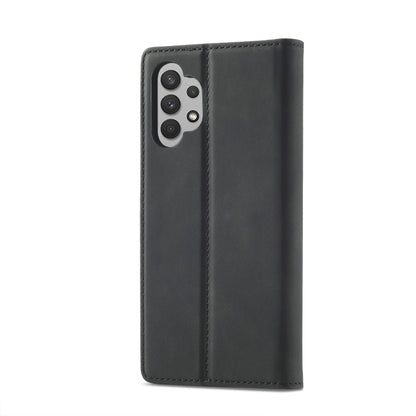 LC.IMEEKE Strong Magnetism Ultra-thin Horizontal Flip Matte TPU + PU Leather Case with Holder & Card Slots & Wallet, For Samsung Galaxy A32 5G