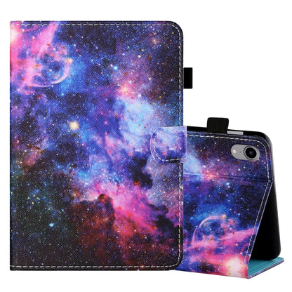 Coloured Drawing Stitching Horizontal Flip Leather Case with Holder & Card Slot & Sleep / Wake-up Function, For iPad mini 2024 / mini 6, For iPad mini 6