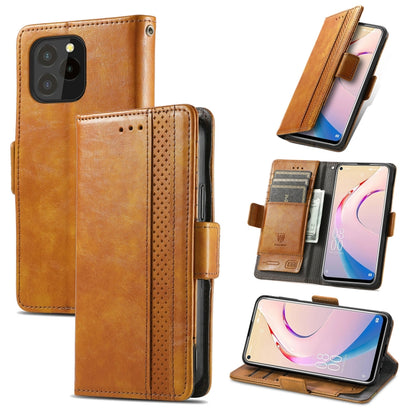 CaseNeo Business Splicing Dual Magnetic Buckle Horizontal Flip PU Leather Case with Holder & Card Slots & Wallet, For Blackview A100, For Infinix Note 10 Pro, For Oukitel C21 Pro, For OPPO Realme GT Master, For vivo V21, For ZTE Axon 30 5G             ...