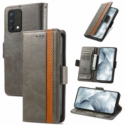 CaseNeo Business Splicing Dual Magnetic Buckle Horizontal Flip PU Leather Case with Holder & Card Slots & Wallet, For Blackview A100, For Infinix Note 10 Pro, For Oukitel C21 Pro, For OPPO Realme GT Master, For vivo V21, For ZTE Axon 30 5G             ...