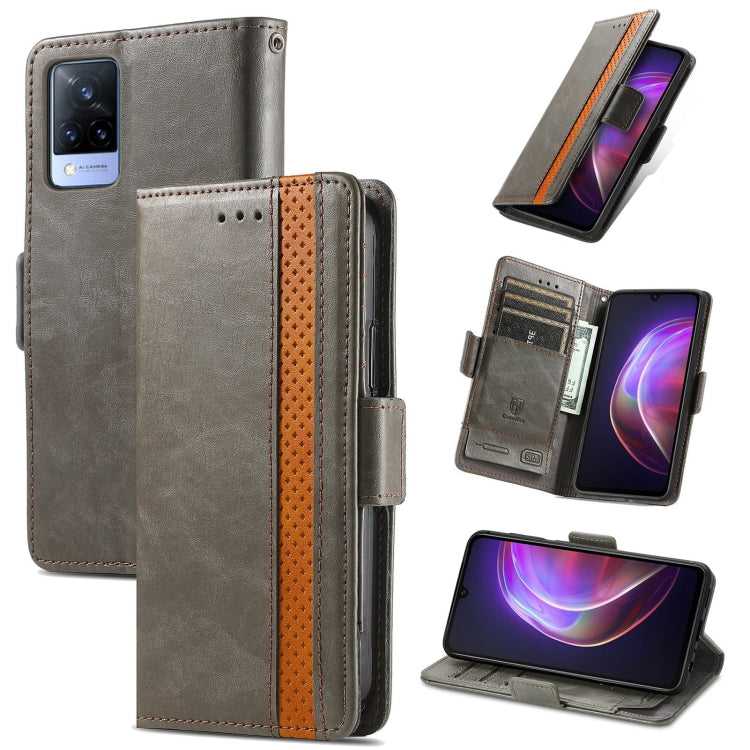 CaseNeo Business Splicing Dual Magnetic Buckle Horizontal Flip PU Leather Case with Holder & Card Slots & Wallet, For Blackview A100, For Infinix Note 10 Pro, For Oukitel C21 Pro, For OPPO Realme GT Master, For vivo V21, For ZTE Axon 30 5G             ...