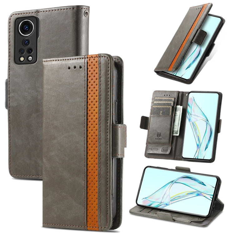 CaseNeo Business Splicing Dual Magnetic Buckle Horizontal Flip PU Leather Case with Holder & Card Slots & Wallet, For Blackview A100, For Infinix Note 10 Pro, For Oukitel C21 Pro, For OPPO Realme GT Master, For vivo V21, For ZTE Axon 30 5G             ...