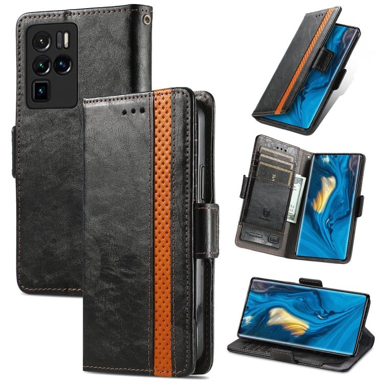 CaseNeo Business Splicing Dual Magnetic Buckle Horizontal Flip PU Leather Case with Holder & Card Slots & Wallet, For Blackview A100, For Infinix Note 10 Pro, For Oukitel C21 Pro, For OPPO Realme GT Master, For vivo V21, For ZTE Axon 30 5G             ...