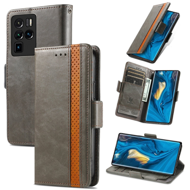 CaseNeo Business Splicing Dual Magnetic Buckle Horizontal Flip PU Leather Case with Holder & Card Slots & Wallet, For Blackview A100, For Infinix Note 10 Pro, For Oukitel C21 Pro, For OPPO Realme GT Master, For vivo V21, For ZTE Axon 30 5G             ...