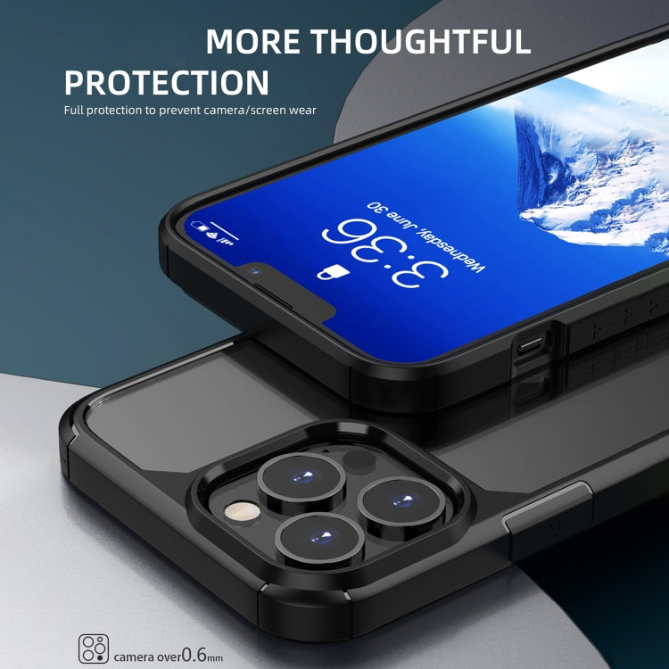 iPAKY Royal Armor Shockproof TPU + Clear PC Protective Case, For iPhone 13 mini, For iPhone 13, For iPhone 13 Pro, For iPhone 13 Pro Max