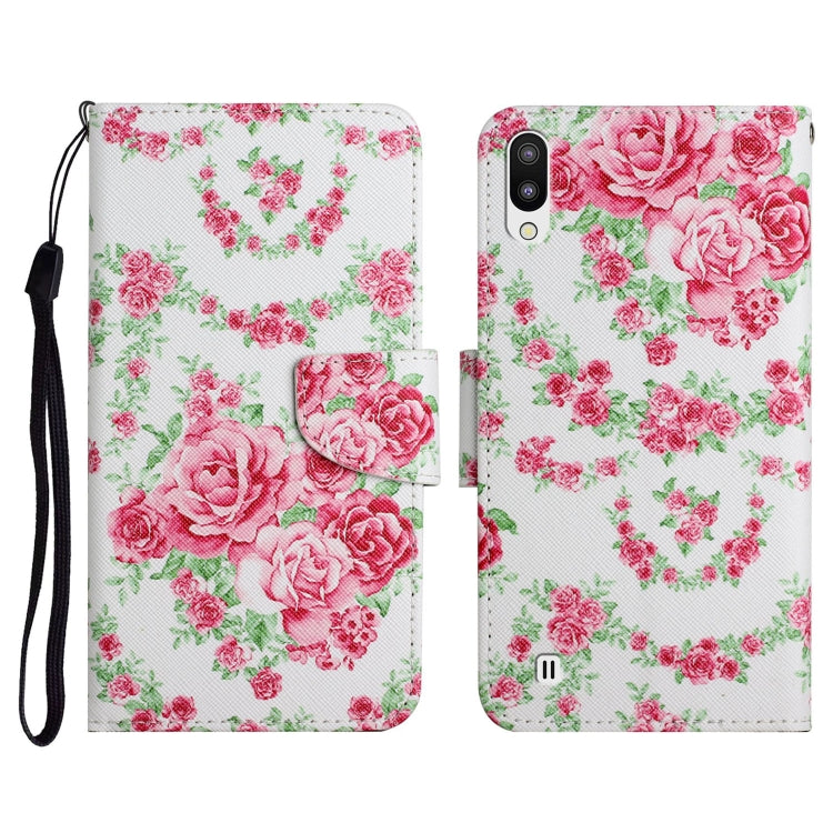Painted Pattern Horizontal Flip Leather Case with Holder & Card Slot & Wallet, For Samsung Galaxy A01, For Samsung Galaxy A02