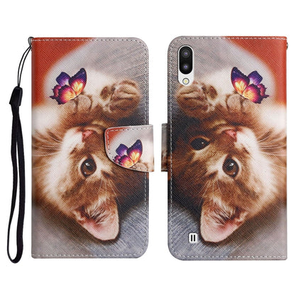 Painted Pattern Horizontal Flip Leather Case with Holder & Card Slot & Wallet, For Samsung Galaxy A01, For Samsung Galaxy A02